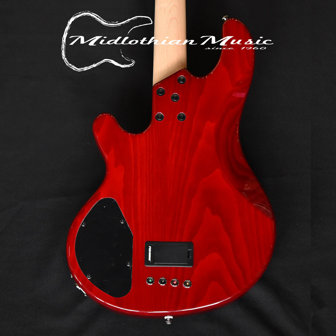 Lakland Skyline 44-02 - 4-String Deluxe Bass Guitar - Cherry Burst Gloss Finish (210619389) w/FREE GATOR GIG BAG - Image 6