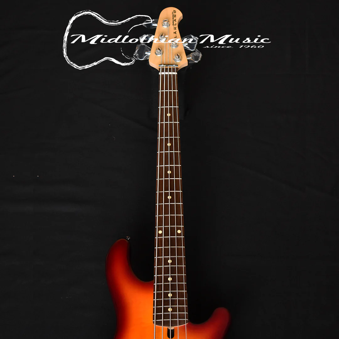 Lakland Skyline 55-02 Deluxe 5-String Bass - Satin Honey Burst Finish (180501191) w/FREE GATOR GIG BAG - Image 3