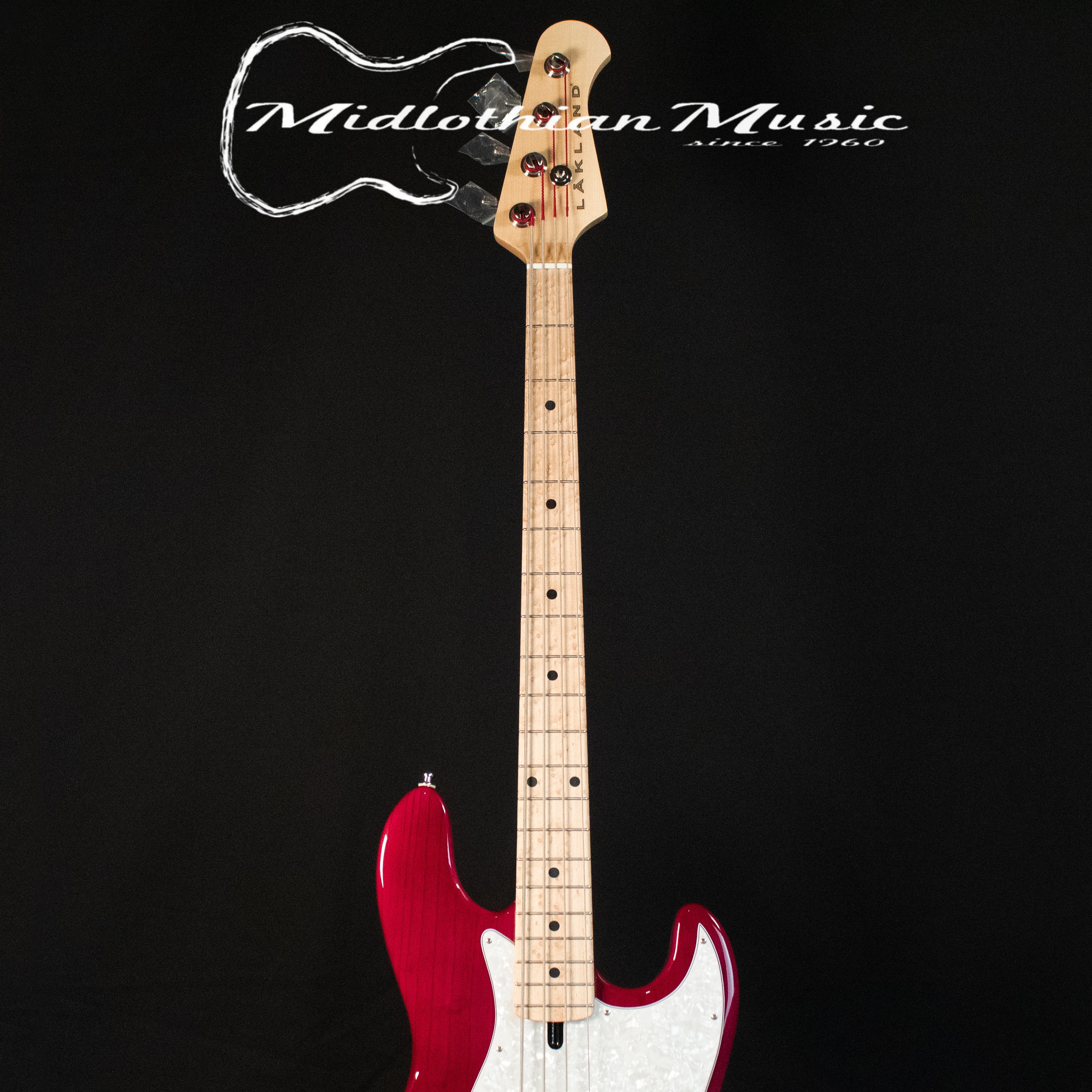 Lakland USA 44-60 - Vintage J Style 4-String Bass - Transparent Purple Finish w/Case - Image 3