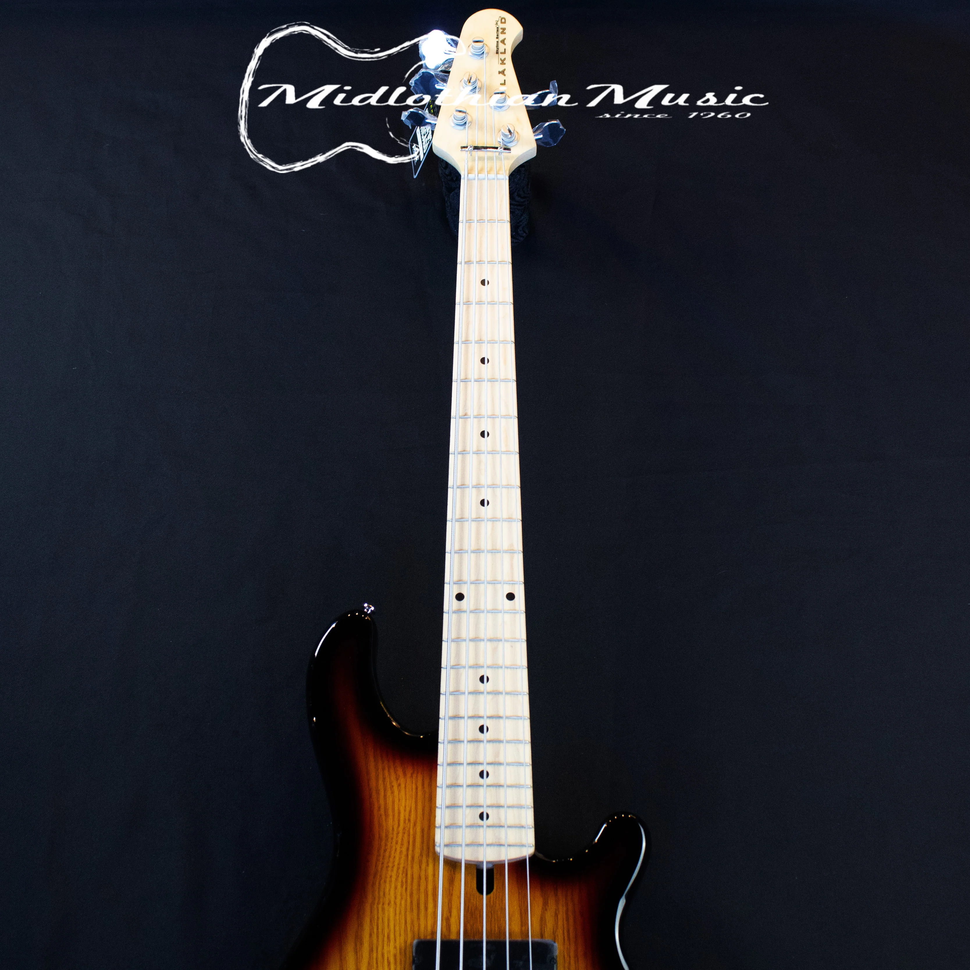Lakland Skyline 55-01M - 5-String Bass Guitar - 3-Tone Sunburst Gloss Finish (220410437) w/FREE GATOR GIG BAG - Image 3