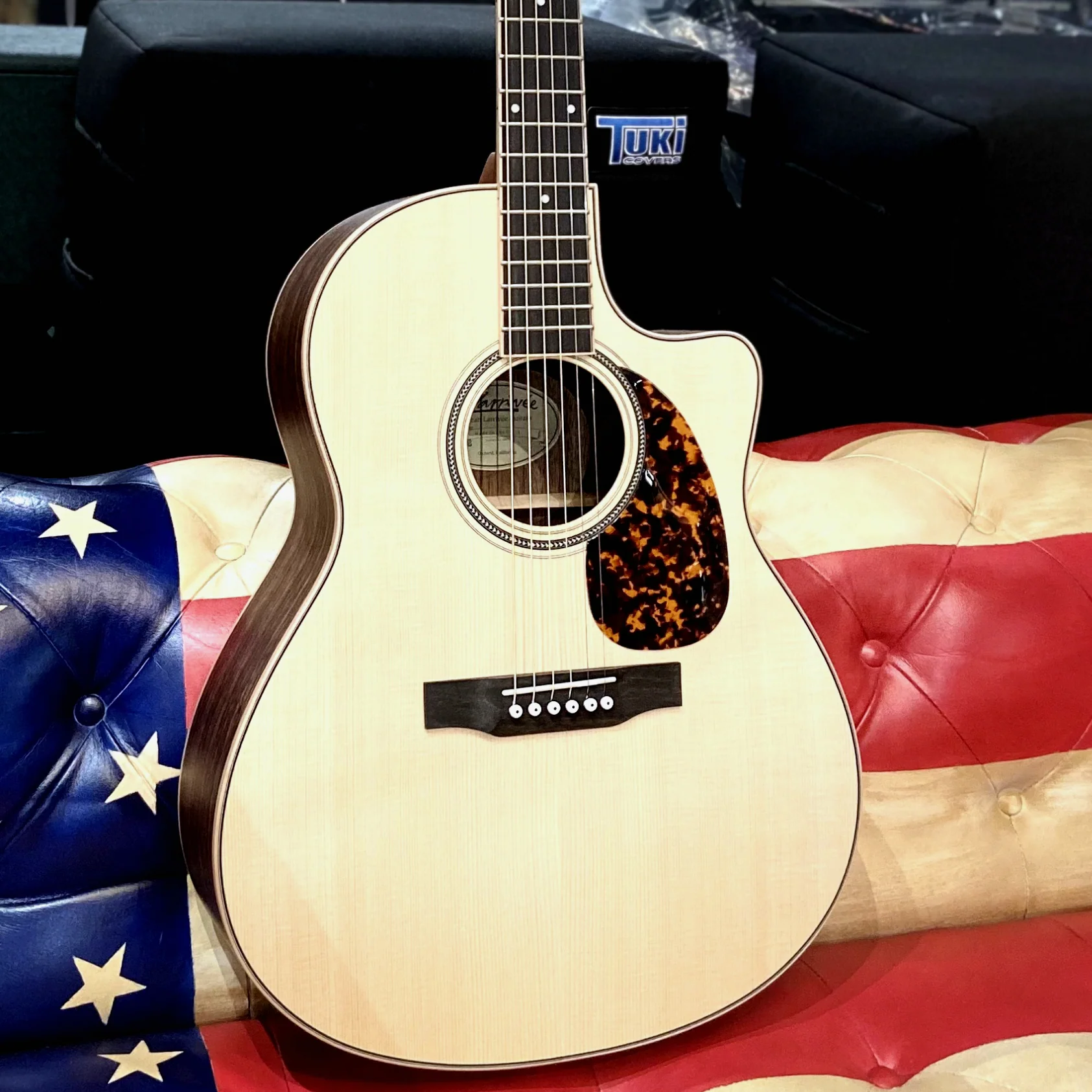 Larrivee - LV-03 Bhilwara/Moon Spruce Top - Acoustic/Electric Guitar w/Case & Element VTC Pickup (136330) - Image 10