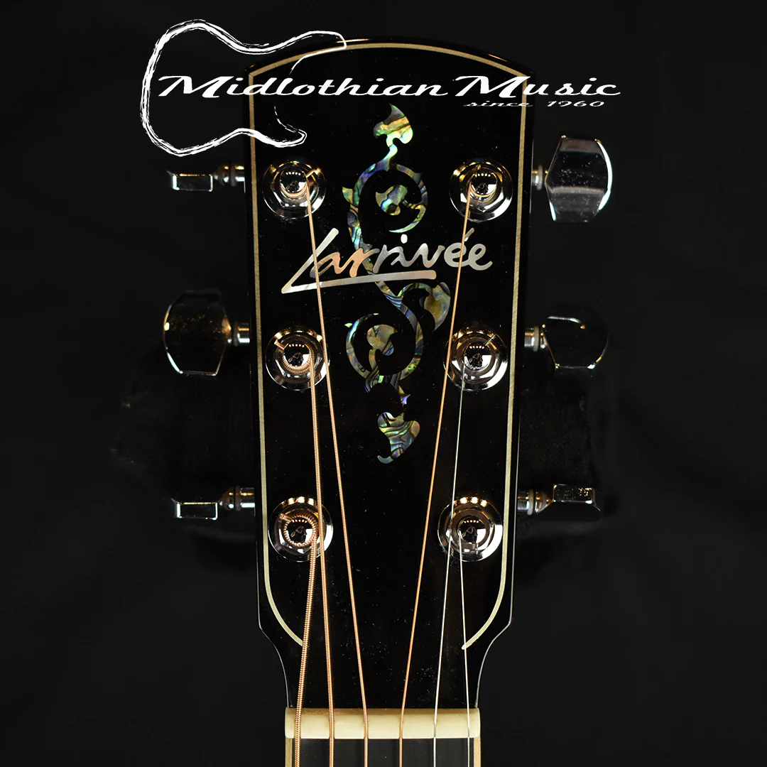 Larrivee OM-09 Custom - Silver Oak & Sitka Spruce - Acoustic Guitar w/Case (137389) - Image 4