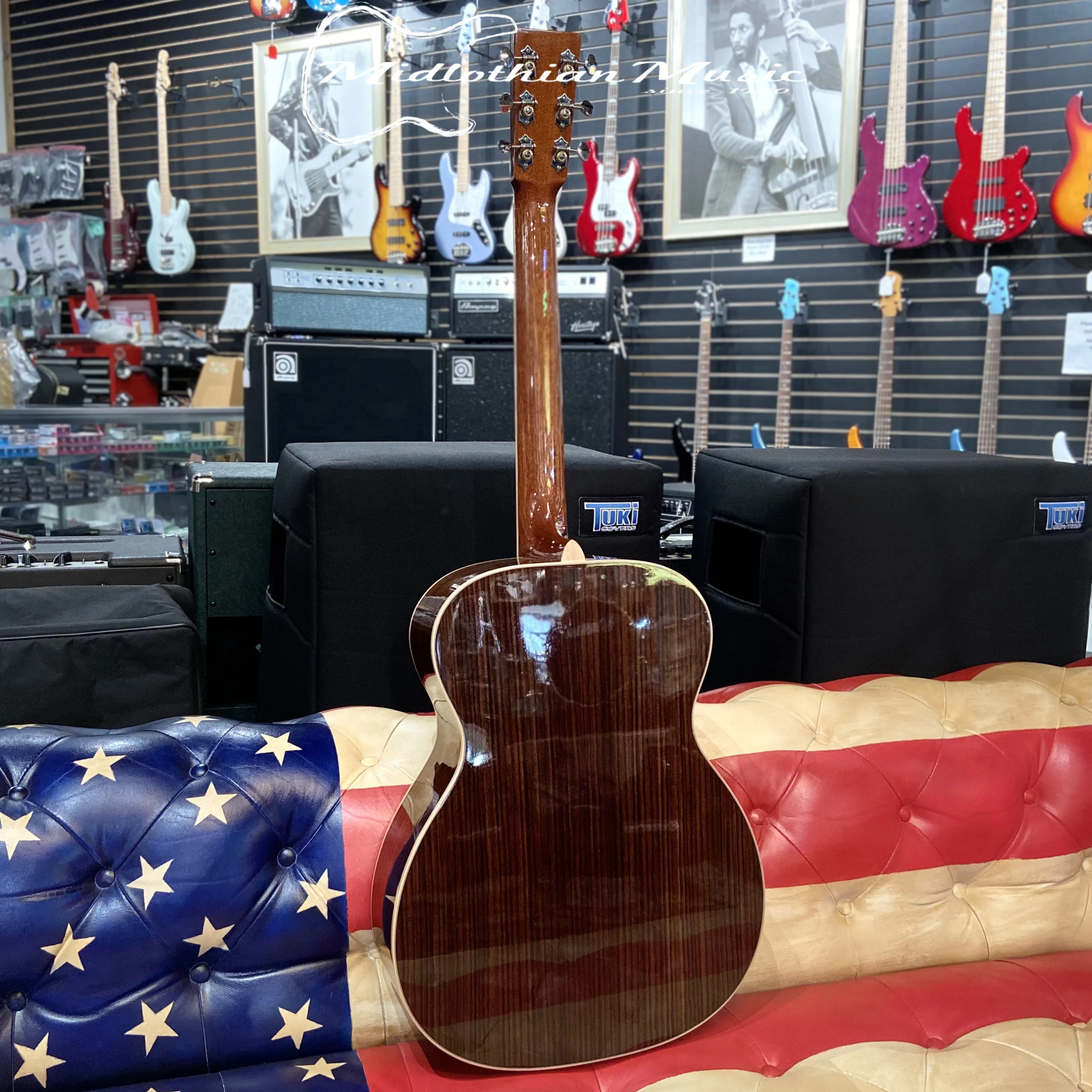 Larrivee OM-44-R - Acoustic/Electric Guitar Rosewood & Bear Claw Spruce Top w/Element VTC Pickup & Case (136642) - Image 10