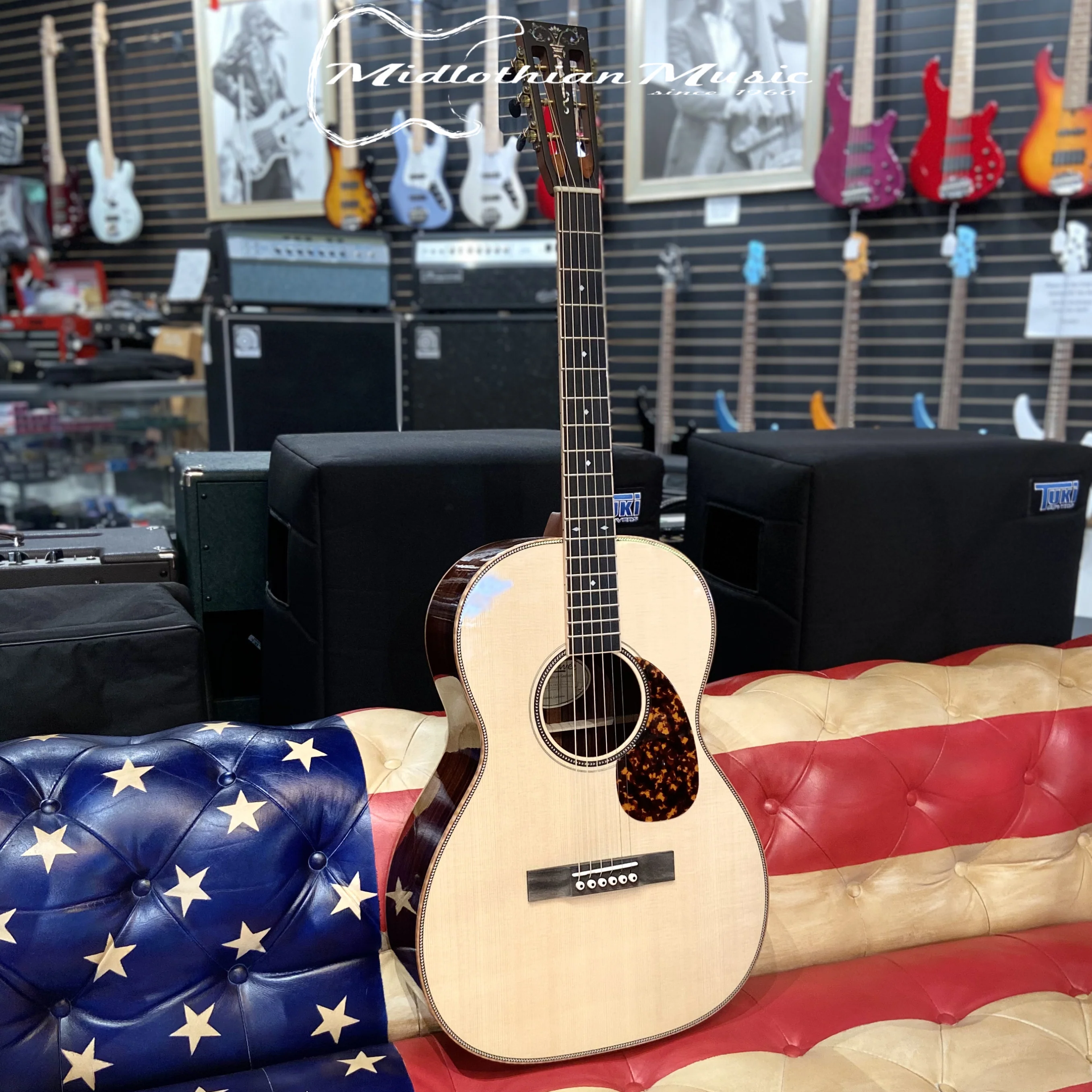 Larrivee 000-60 Acoustic Guitar - Moon Spruce Top & Rosewood Body w/Case (136783) - Image 9