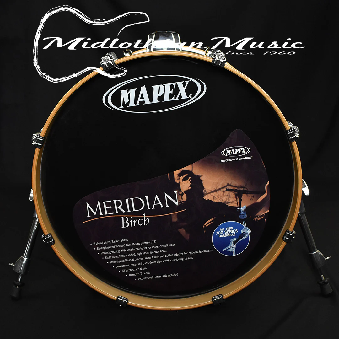 Mapex Meridian Birch 5-Piece Kit - Caramel Fade Finish - Shell Pack w/Hardware (Local Pickup Only) - Image 3