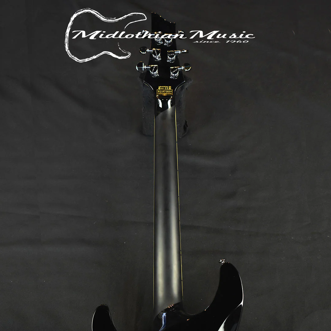 Schecter C-1 Blackjack Electric Guitar - Gloss Black Finish - Image 7