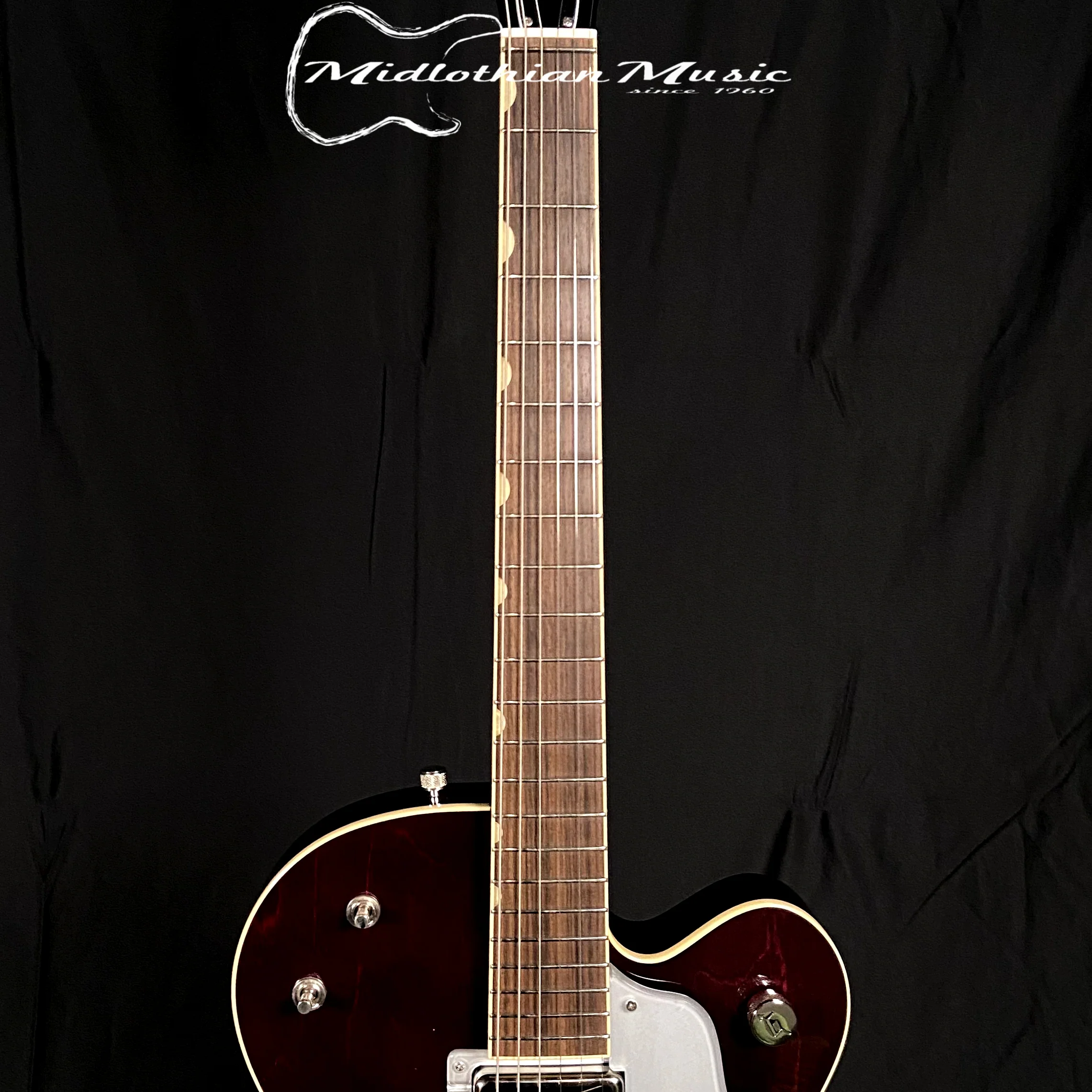 Gretsch G6119T-62 Vintage Select Edition - '62 Tennessee Rose - Hollow Body w/Bigsby & Case - Deep Cherry Stain Finish - Image 3