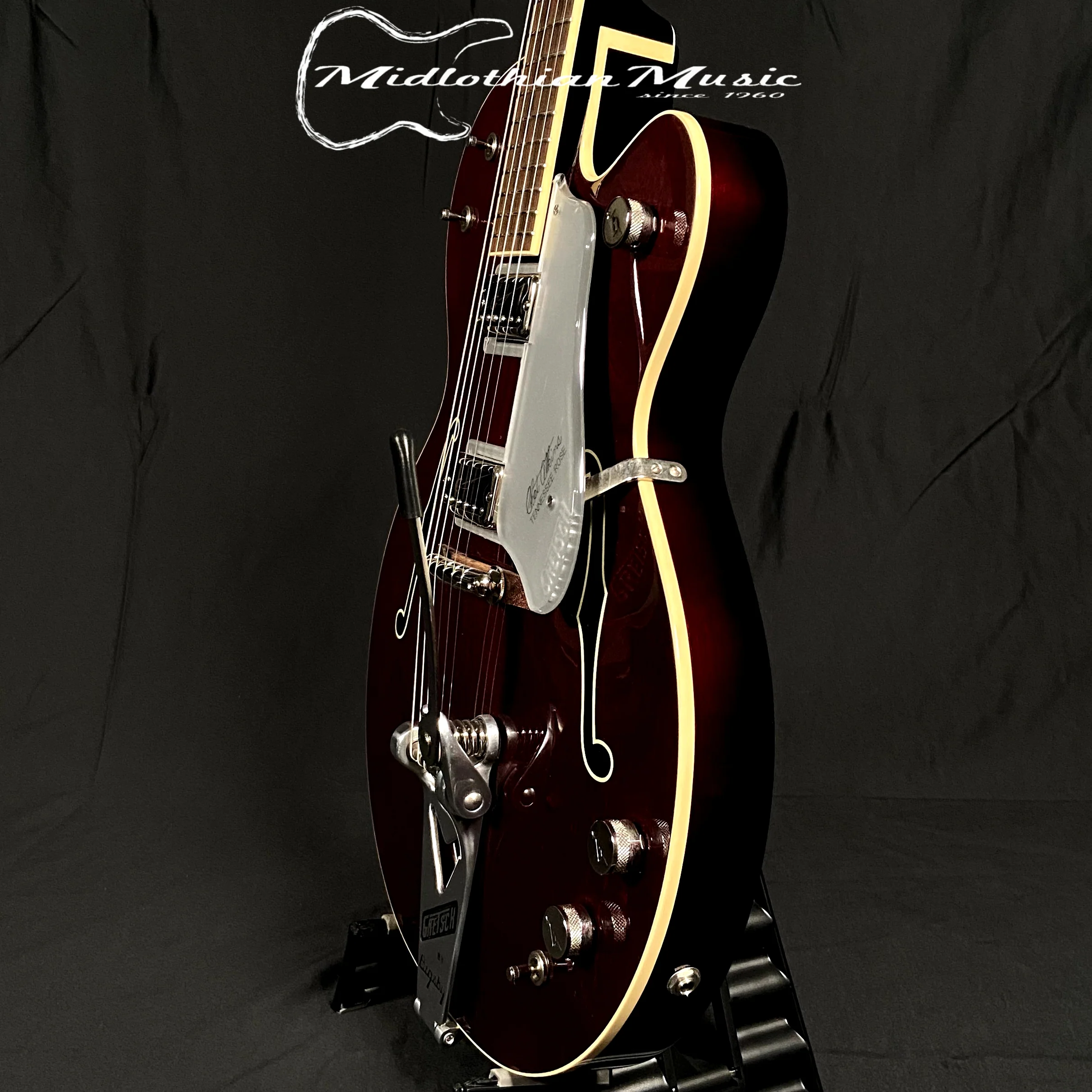 Gretsch G6119T-62 Vintage Select Edition - '62 Tennessee Rose - Hollow Body w/Bigsby & Case - Deep Cherry Stain Finish - Image 9
